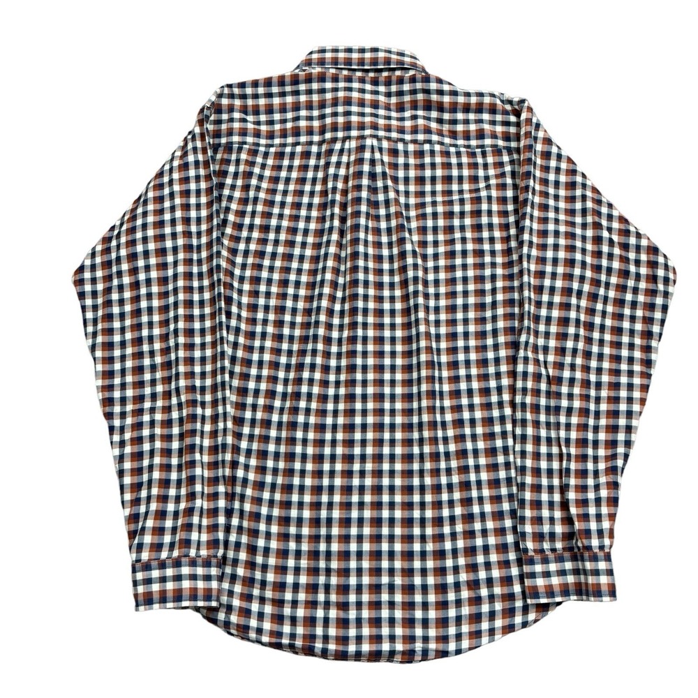 Patagonia Button Up Shirt Men's Medium Brown Plaid Check Long Sleeve Cotton - Picture 2 of 10